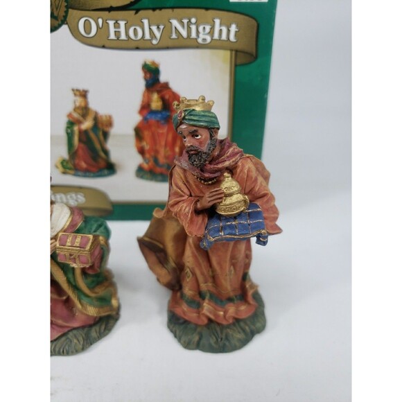 Vintage Kmart O' Holy Night THREE KINGS Figurines Trim A Home Original Box *READ - Picture 4 of 16